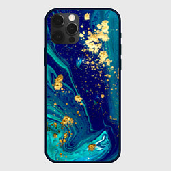 Чехол для iPhone 12 Pro Краски, цвет: 3D-черный