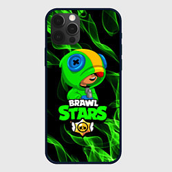 Чехол для iPhone 12 Pro BRAWL STARS LEON, цвет: 3D-черный