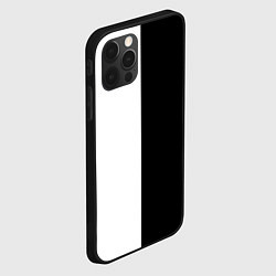 Чехол для iPhone 12 Pro ПРОСТО ЧЁРНО-БЕЛЫЙ, цвет: 3D-черный — фото 2
