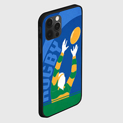 Чехол для iPhone 12 Pro Регби, цвет: 3D-черный — фото 2