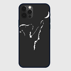 Чехол для iPhone 12 Pro Лунопёс, цвет: 3D-черный