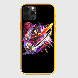 Чехол для iPhone 12 Pro Shaman king, цвет: 3D-желтый