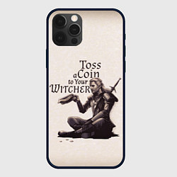 Чехол для iPhone 12 Pro Toss a coin to your Witcher, цвет: 3D-черный