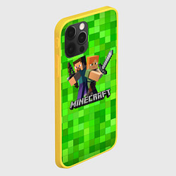 Чехол для iPhone 12 Pro MINECRAFT, цвет: 3D-желтый — фото 2