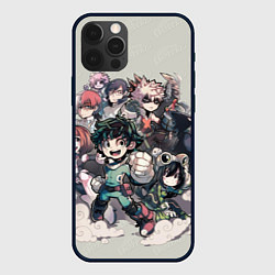 Чехол для iPhone 12 Pro MY HERO ACADEMIA веселая команда, цвет: 3D-черный