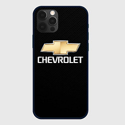 Чехол для iPhone 12 Pro CHEVROLET, цвет: 3D-черный