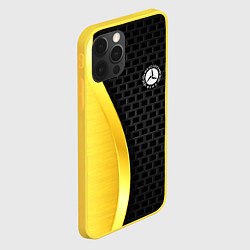 Чехол для iPhone 12 Pro MERCEDES-BENZ, цвет: 3D-желтый — фото 2