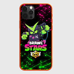 Чехол для iPhone 12 Pro BRAWL STARS VIRUS 8-BIT, цвет: 3D-красный