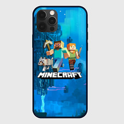 Чехол для iPhone 12 Pro Minecraft Майнкрафт, цвет: 3D-черный