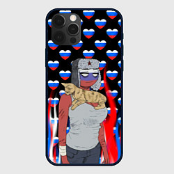 Чехол для iPhone 12 Pro CountryHumans, цвет: 3D-черный