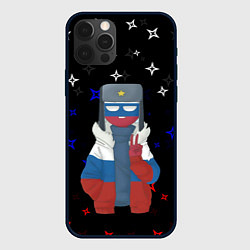 Чехол для iPhone 12 Pro CountryHumans, цвет: 3D-черный