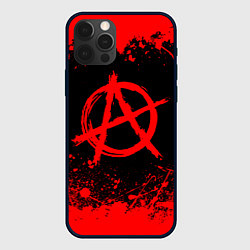 Чехол для iPhone 12 Pro АНАРХИЯ, цвет: 3D-черный