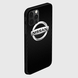 Чехол для iPhone 12 Pro NISSAN, цвет: 3D-черный — фото 2