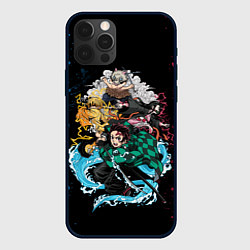 Чехол для iPhone 12 Pro KIMETSU NO YAIBA, цвет: 3D-черный