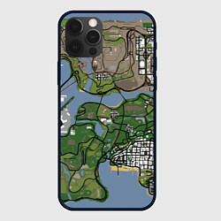 Чехол для iPhone 12 Pro San andreas, цвет: 3D-черный