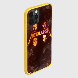 Чехол для iPhone 12 Pro Metallica, цвет: 3D-желтый — фото 2