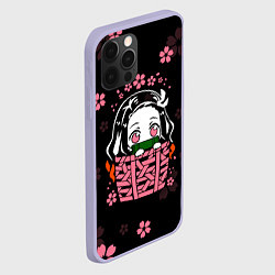 Чехол для iPhone 12 Pro KIMETSU NO YAIBA, цвет: 3D-светло-сиреневый — фото 2