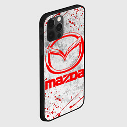 Чехол для iPhone 12 Pro MAZDA RED LOGO, цвет: 3D-черный — фото 2