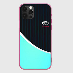 Чехол для iPhone 12 Pro TOYOTA, цвет: 3D-малиновый