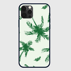 Чехол для iPhone 12 Pro Пальмовый рай, цвет: 3D-черный