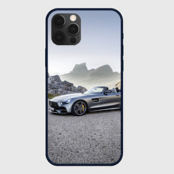 Чехол для iPhone 12 Pro Mercedes V8 Biturbo, цвет: 3D-черный