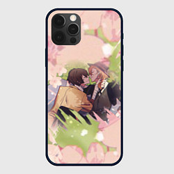 Чехол для iPhone 12 Pro Дазай и Чуя, цвет: 3D-черный