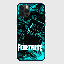 Чехол для iPhone 12 Pro Fortnite Marshmello, цвет: 3D-черный