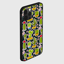 Чехол для iPhone 12 Pro Кактусы, цвет: 3D-черный — фото 2