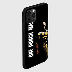 Чехол для iPhone 12 Pro One Punch Man, цвет: 3D-черный — фото 2