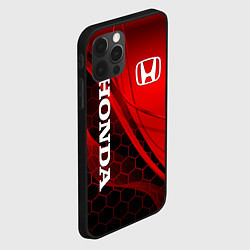 Чехол для iPhone 12 Pro HONDA, цвет: 3D-черный — фото 2