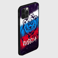 Чехол для iPhone 12 Pro Russia Bear, цвет: 3D-черный — фото 2