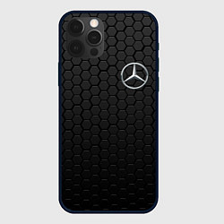 Чехол для iPhone 12 Pro MERCEDES-BENZ AMG, цвет: 3D-черный