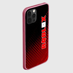 Чехол для iPhone 12 Pro Roblox, цвет: 3D-малиновый — фото 2