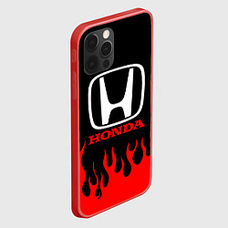 Чехол для iPhone 12 Pro HONDA, цвет: 3D-красный — фото 2