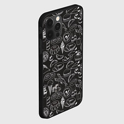 Чехол для iPhone 12 Pro Еда, цвет: 3D-черный — фото 2