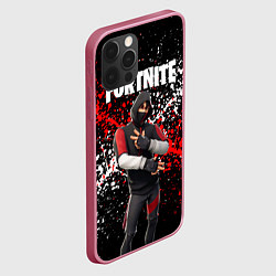 Чехол для iPhone 12 Pro Fortnite Ikonik, цвет: 3D-малиновый — фото 2