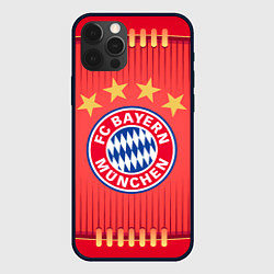 Чехол для iPhone 12 Pro BAYERN MUNCHEN, цвет: 3D-черный