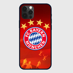 Чехол для iPhone 12 Pro BAYERN MUNCHEN, цвет: 3D-черный