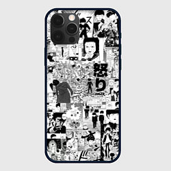 Чехол для iPhone 12 Pro МОБ ПСИХО 100, цвет: 3D-черный
