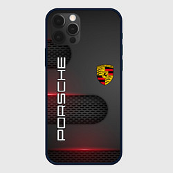 Чехол для iPhone 12 Pro PORSCHE, цвет: 3D-черный