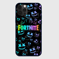 Чехол для iPhone 12 Pro FORTNITE MARSHMELLO, цвет: 3D-черный