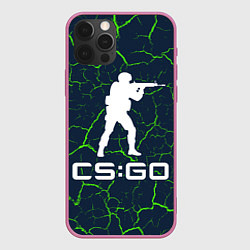 Чехол для iPhone 12 Pro CS GO КС ГО, цвет: 3D-малиновый