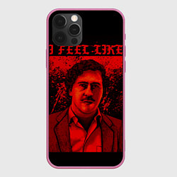 Чехол для iPhone 12 Pro I feel Like Escobar, цвет: 3D-малиновый