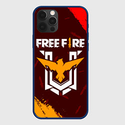 Чехол для iPhone 12 Pro FREE FIRE ФРИ ФАЕР, цвет: 3D-тёмно-синий