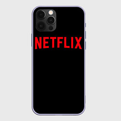 Чехол для iPhone 12 Pro NETFLIX, цвет: 3D-светло-сиреневый