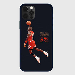 Чехол для iPhone 12 Pro MICHAEL JORDAN, цвет: 3D-черный