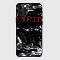 Чехол для iPhone 12 Pro YOU DIED, цвет: 3D-черный