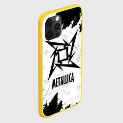 Чехол для iPhone 12 Pro METALLICA МЕТАЛЛИКА, цвет: 3D-желтый — фото 2