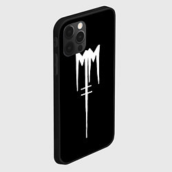 Чехол для iPhone 12 Pro Marilyn Manson, цвет: 3D-черный — фото 2