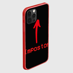 Чехол для iPhone 12 Pro Among Us, цвет: 3D-красный — фото 2